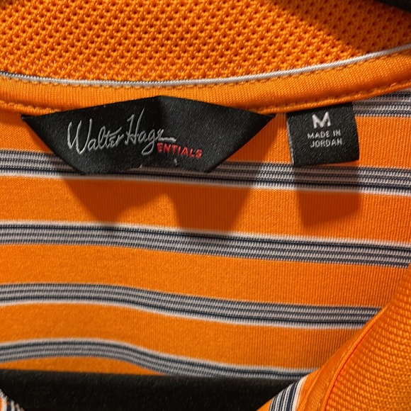 Walter Hagen essentials men’s M golf short sleeve color T-shirt orange white blk - Picture 3 of 5